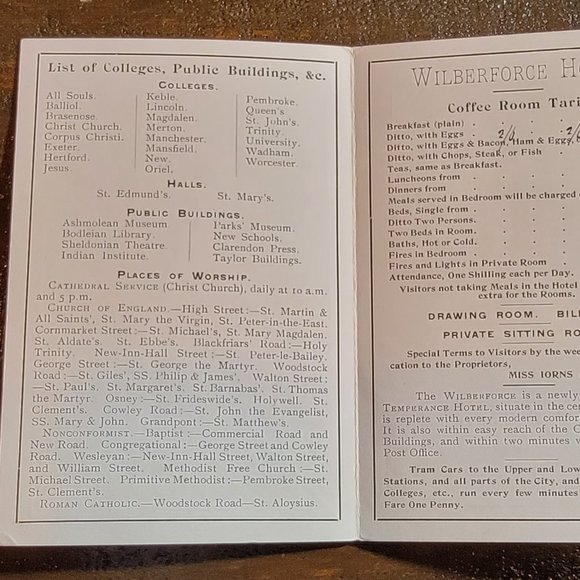englands hotel wilberforce temperance hotel guest book - Picture 5 of 10